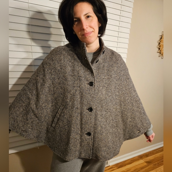 Merona Poncho Cape Coat Jacket Women's L/XL - Picture 11 of 11